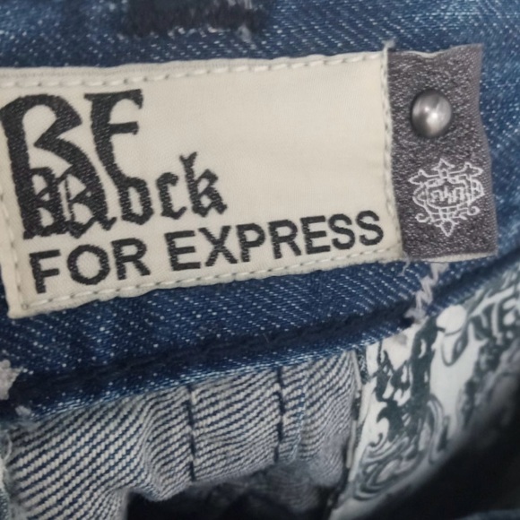 ReRock for Express Denim faded jeans 30X30 Tokyo bootcut men’s - Picture 5 of 7